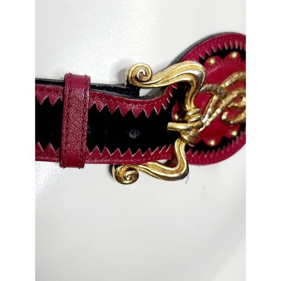 Vintage Christian Lacroix Belt, Designer Belt, Statement Belt, Made in France - Picture 2 of 10